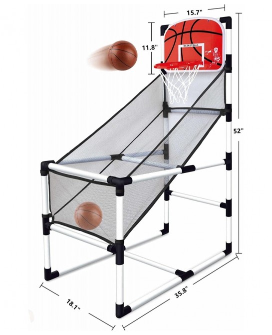 Basketball Arcade Game Indoor Play Equipment - Sports Activities & Birthday Party Games for Kids $62.49 Toy Sports Products