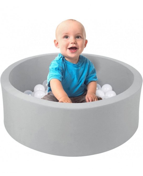 27.5inch Small Memory Foam Ball Pit Kids Soft Ball Pool for Toddlers Round Ball Pit Ideal Gift Play Toy (Balls are NOT Includ...