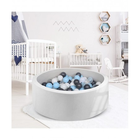 27.5inch Small Memory Foam Ball Pit Kids Soft Ball Pool for Toddlers Round Ball Pit Ideal Gift Play Toy (Balls are NOT Includ...