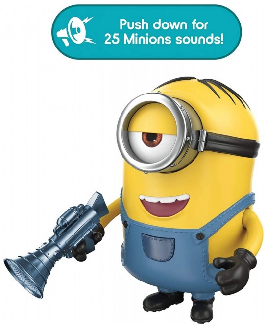 Minions: The Rise of Gru Sing ‘N Babble Stuart Interactive Action Figure Talking Character Toy with 25 Plus Talking & Laughin...