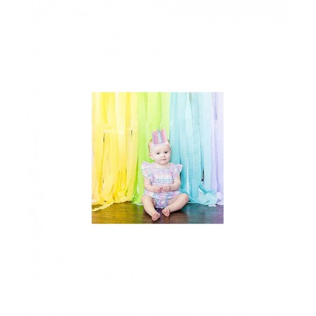 Baby 1st Birthday Rainbow hat - First Birthday Crown hat Baby Birthday Photo Props Mini Rainbow Crown Party Decorations Paste...