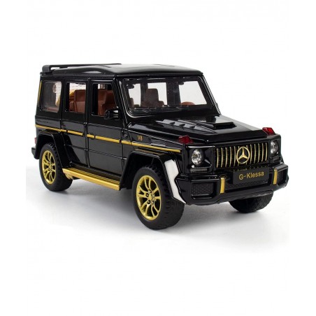 Alloy Collectible Black Benz G63 AMG Toy Vehicle Pull Back Die-Cast Car Model with Lights and Sound $44.35 Kids' Play Cars & ...