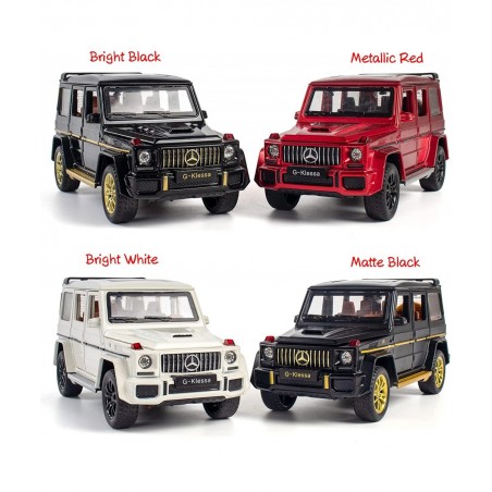 Alloy Collectible Black Benz G63 AMG Toy Vehicle Pull Back Die-Cast Car Model with Lights and Sound $44.35 Kids' Play Cars & ...