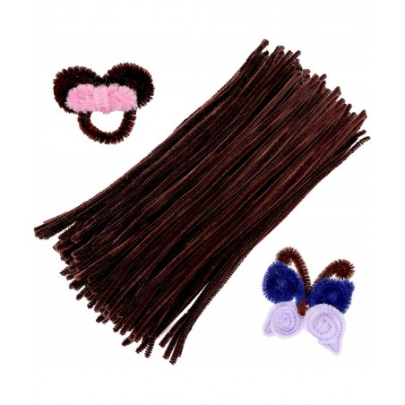 150 Pieces Dark Brown Pipe Cleaners Pipe Cleaners Chenille Stem Craft Pipe Cleaners Art Pipe Cleaners Pipe Cleaners Bulk for ...