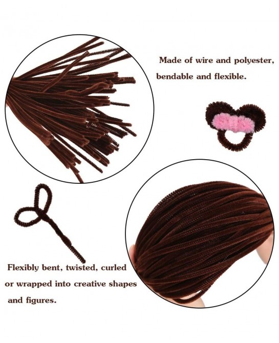 150 Pieces Dark Brown Pipe Cleaners Pipe Cleaners Chenille Stem Craft Pipe Cleaners Art Pipe Cleaners Pipe Cleaners Bulk for ...