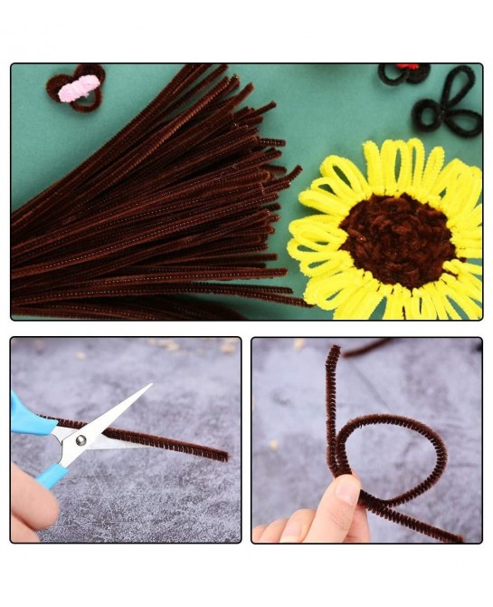 150 Pieces Dark Brown Pipe Cleaners Pipe Cleaners Chenille Stem Craft Pipe Cleaners Art Pipe Cleaners Pipe Cleaners Bulk for ...