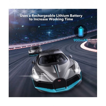 Bugatti Divo Remote Control Car 1/12 Scale RC Cars 12Km/h 2.4Ghz Licensed Model Car Headlight Racing Hobby Toy Car 7.4V 900mA...