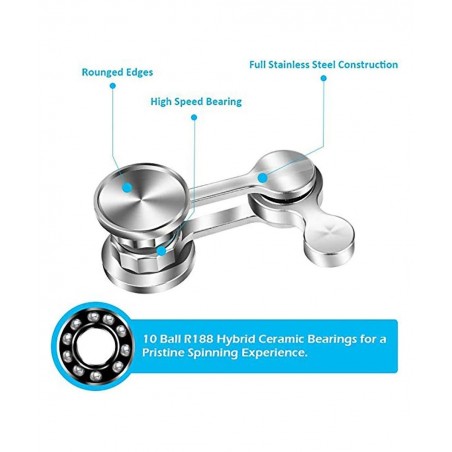 Anti-Anxiety Fidget Spinner Fidget Hand Toys Focus Finger Spinning Toy for Kid and Adult Relieving Stress Boredom ADHD Autism...