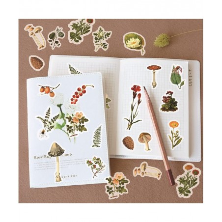Stickers Kids|120 Sheets/3 Pcs of Small Fresh Plant Stickers Notebook Stickers Stickers Laptop Waterproof Stickers That Teena...