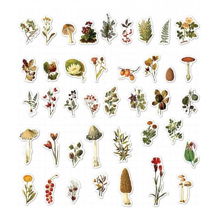 Stickers Kids|120 Sheets/3 Pcs of Small Fresh Plant Stickers Notebook Stickers Stickers Laptop Waterproof Stickers That Teena...