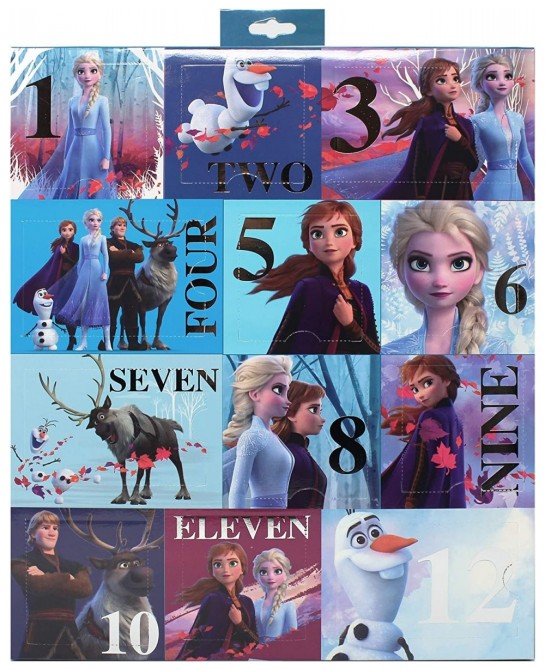 Frozen 2 Girls 12-Day Hair Accessory and Toy Jewelry Box Set with Snap Clips Necklace Bracelet and Ring $32.75 Kids' Dress-Up...