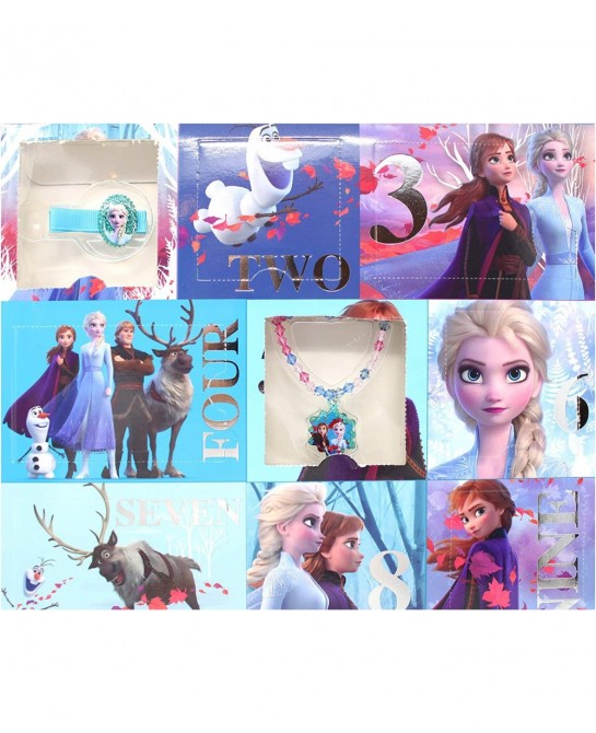 Frozen 2 Girls 12-Day Hair Accessory and Toy Jewelry Box Set with Snap Clips Necklace Bracelet and Ring $32.75 Kids' Dress-Up...
