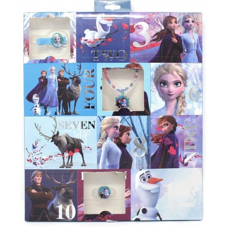 Frozen 2 Girls 12-Day Hair Accessory and Toy Jewelry Box Set with Snap Clips Necklace Bracelet and Ring $32.75 Kids' Dress-Up...