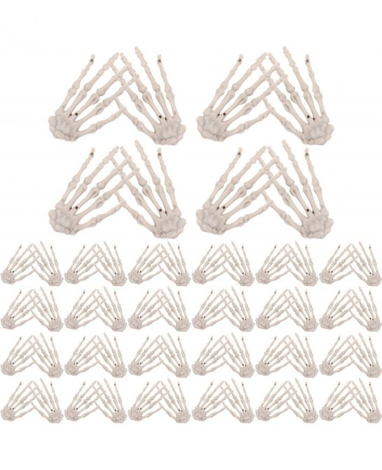25 Pairs Skeleton Hands Halloween Bones Decorations Skeleton Hands Realistic Plastic Fake Human Hands for Halloween Themed Pa...