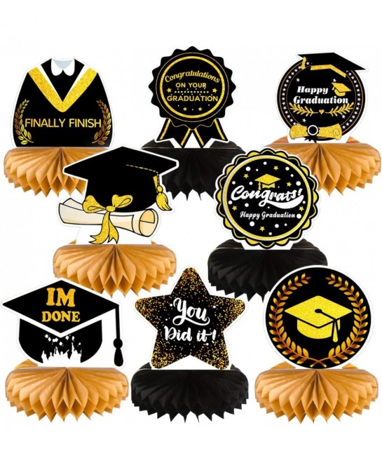 2022 Graduation Table Centerpiece Congrats Grad Honeycomb Centerpiece Table Topper for Graduation Party Decoration Supply $17...