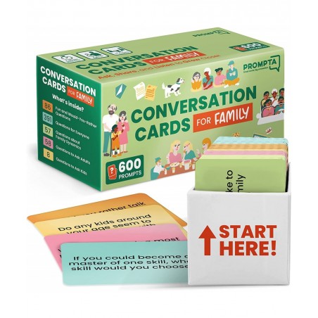 Conversation Cards for Families – Fun Card Games for Families – Get to Know Your Family with Conversation Starters Family Tim...