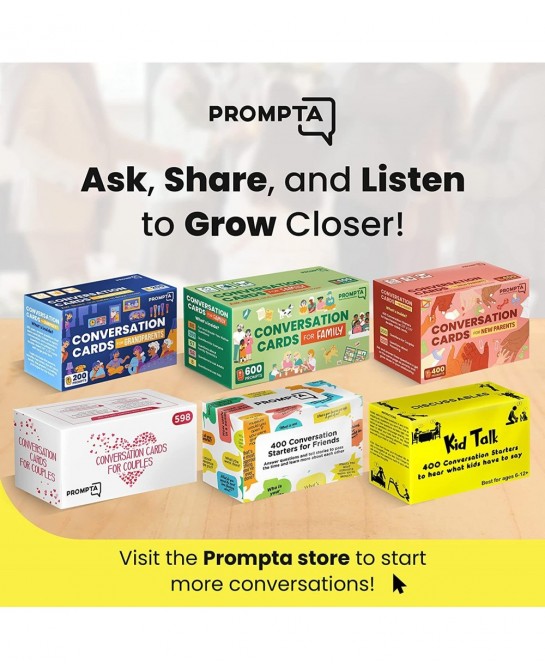 Conversation Cards for Families – Fun Card Games for Families – Get to Know Your Family with Conversation Starters Family Tim...