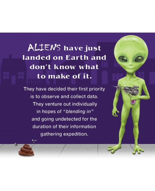 Alien Encounters with Dogs Card Game - Hilarious - Families Parties Children - Help Neighborhood Dogs in Warding Off an Alien...