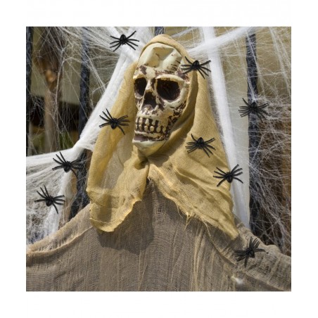 50PCS Realistic Halloween Plastic Spiders Small Size Black Spiders Toys Fake Spiders Prank Props for Halloween Party Decorati...