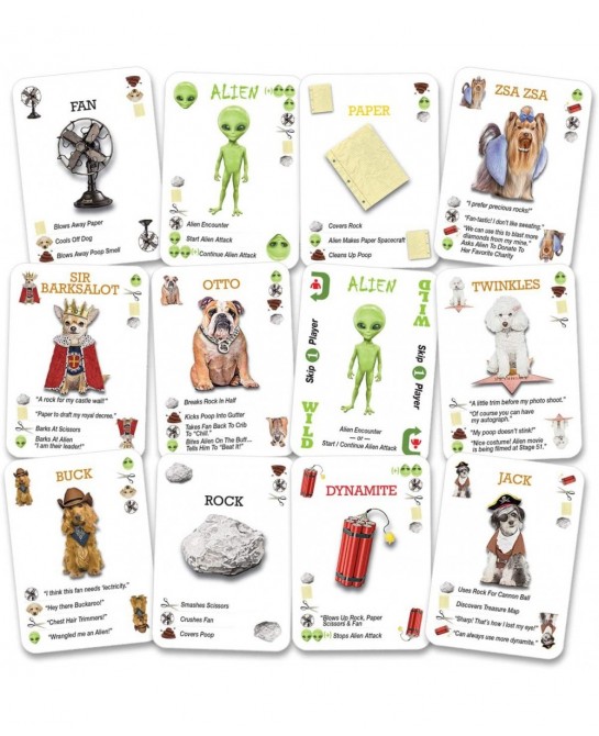 Alien Encounters with Dogs Card Game - Hilarious - Families Parties Children - Help Neighborhood Dogs in Warding Off an Alien...