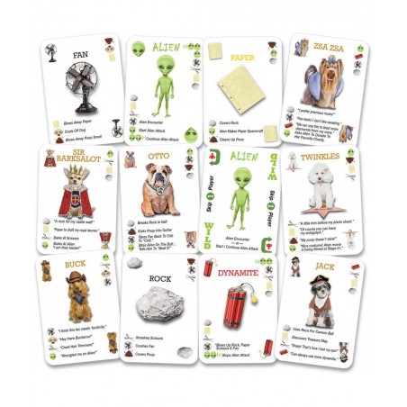 Alien Encounters with Dogs Card Game - Hilarious - Families Parties Children - Help Neighborhood Dogs in Warding Off an Alien...