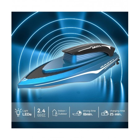 RC Boat for Kids Pool Lake Mini Remote Control Boat for Kids Age 3+ Beginner 2.4Ghz Rechargeable Controlled Boats Watercraft ...