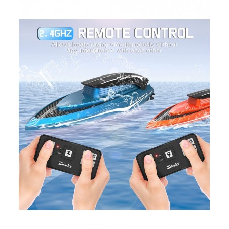 RC Boat for Kids Pool Lake Mini Remote Control Boat for Kids Age 3+ Beginner 2.4Ghz Rechargeable Controlled Boats Watercraft ...