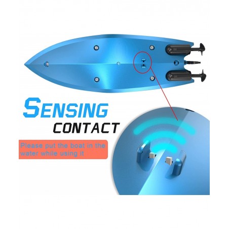 RC Boat for Kids Pool Lake Mini Remote Control Boat for Kids Age 3+ Beginner 2.4Ghz Rechargeable Controlled Boats Watercraft ...