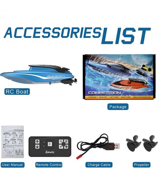 RC Boat for Kids Pool Lake Mini Remote Control Boat for Kids Age 3+ Beginner 2.4Ghz Rechargeable Controlled Boats Watercraft ...