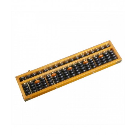17 Digit Rods Wooden Abacus Soroban Chinese Japanese Calculator Counting Tool w/Reset Button 14" Vintage-Style $27.84 Early D...