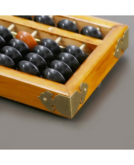 17 Digit Rods Wooden Abacus Soroban Chinese Japanese Calculator Counting Tool w/Reset Button 14" Vintage-Style $27.84 Early D...