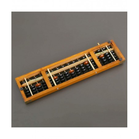 17 Digit Rods Wooden Abacus Soroban Chinese Japanese Calculator Counting Tool w/Reset Button 14" Vintage-Style $27.84 Early D...