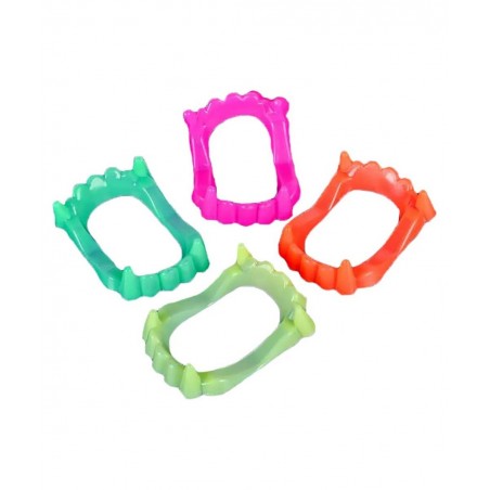 Halloween Teeth Neon Fangs Teeth Costume Funny Halloween Dress-Up Pretend Play Decoration (48-Pack) $18.47 Gags & Practical J...