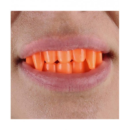 Halloween Teeth Neon Fangs Teeth Costume Funny Halloween Dress-Up Pretend Play Decoration (48-Pack) $18.47 Gags & Practical J...