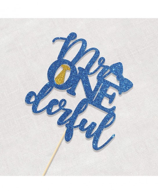 Mr. Onederful Cake Topper First Birthday Party Decroations Happy 1st Birthday $15.32 Kids' Party Decorations