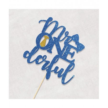Mr. Onederful Cake Topper First Birthday Party Decroations Happy 1st Birthday $15.32 Kids' Party Decorations