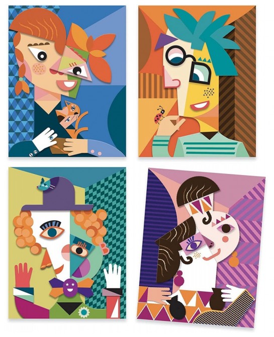Inspired by Square Heads Sticker Craft Kit Picasso Multi $28.35 Kids' Stickers