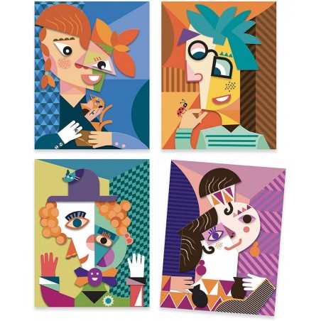 Inspired by Square Heads Sticker Craft Kit Picasso Multi $28.35 Kids' Stickers