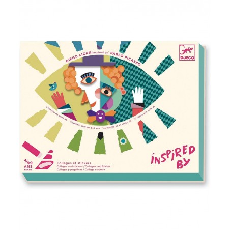 Inspired by Square Heads Sticker Craft Kit Picasso Multi $28.35 Kids' Stickers