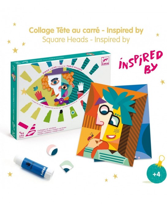 Inspired by Square Heads Sticker Craft Kit Picasso Multi $28.35 Kids' Stickers