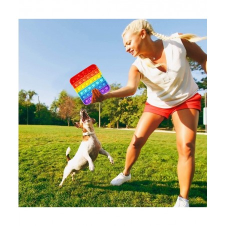 Rainbow Pop Fidget Pop Bubble it Sensory Fidget Autism Special Needs Reliever Squeeze Sensory Relieve Stress Help Restore Emo...