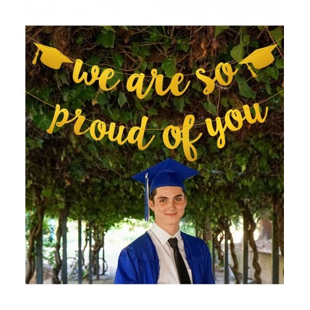 Golden Banner for Graduation Party/Grad Party Decorations- We are So Proud of You $14.45 Kids' Party Decorations