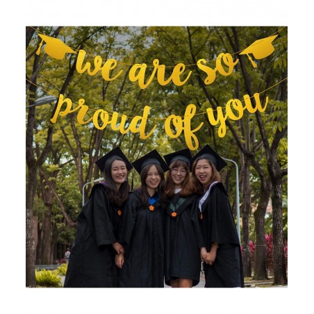 Golden Banner for Graduation Party/Grad Party Decorations- We are So Proud of You $14.45 Kids' Party Decorations