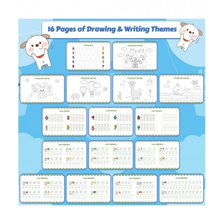 Montessori Busy Book 16+16 Themes Busy Book for Toddlers 3+ Preschool Montessori Busy Book for Kids to Develop Learning Skill...