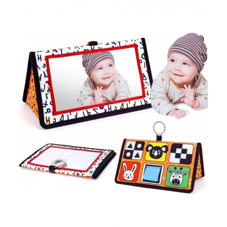 Baby Mirror for Tummy Time Baby Floor Mirror Toy Developmental Baby Toy Great Shower Gift Toddlers Car Seat Stroller Toys $23...