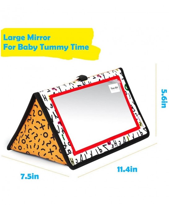 Baby Mirror for Tummy Time Baby Floor Mirror Toy Developmental Baby Toy Great Shower Gift Toddlers Car Seat Stroller Toys $23...