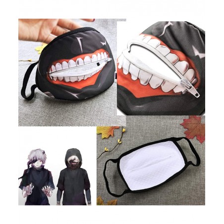 Tokyo Anime Ghoul Stickers(100pcs with Kaneki Ken Cosplay Mask )Gifts Horror mask Tokyo Anime Ghoul Merch Party Stickers for ...