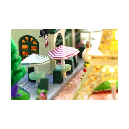 Dollhouse Miniature DIY House Kit Creative Room With Furniture and Glass Cover for Romantic Artwork Gift( Romantic Paris ) $3...