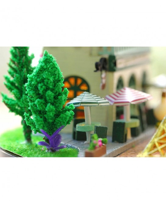 Dollhouse Miniature DIY House Kit Creative Room With Furniture and Glass Cover for Romantic Artwork Gift( Romantic Paris ) $3...
