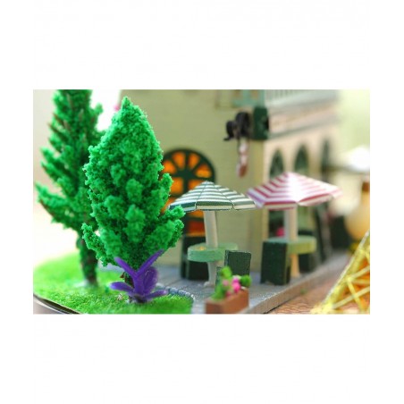 Dollhouse Miniature DIY House Kit Creative Room With Furniture and Glass Cover for Romantic Artwork Gift( Romantic Paris ) $3...